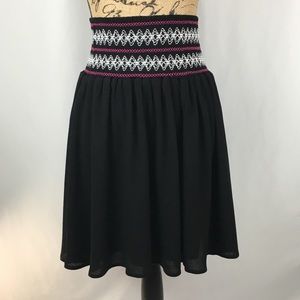 NEW Torrid Black Elastic Smocked Waist Skirt Sz 2X